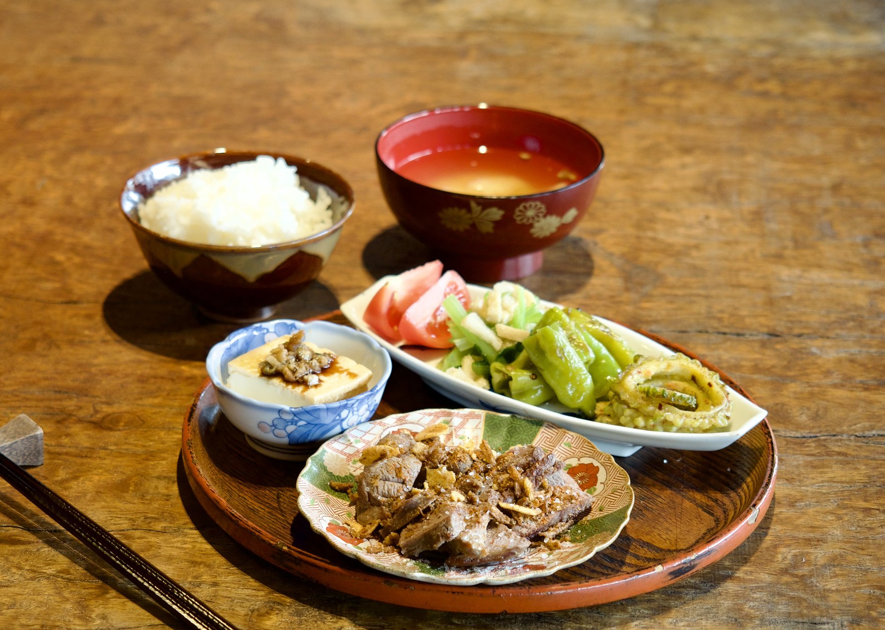 日替わりの定食スタイルのランチ